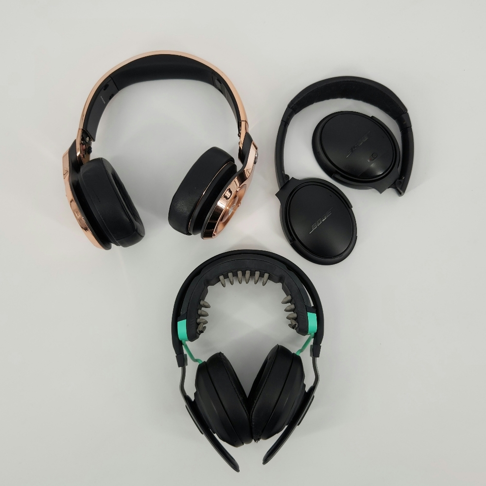 Lot of 3 - Bose, Monster, Halo Headphones - FOR PARTS / REPAIR
